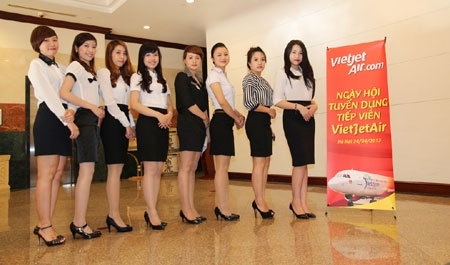 tiếp viên hàng không, ngh?hot, giới tr? VietJetAir