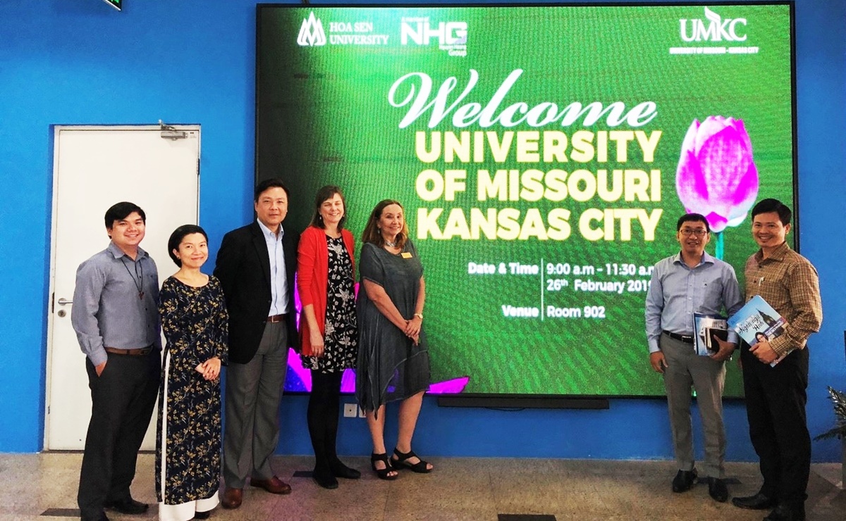 Trường ĐH Hoa Sen đón tiếp đoàn trường ĐH Missouri- Kansas