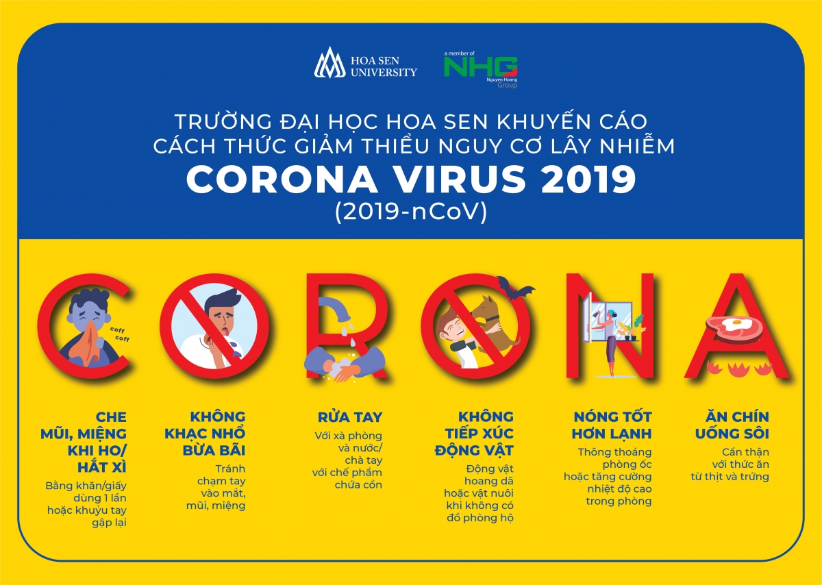 HSU khuyến cáo cách giảm thiểu lây nhiễm virus nCoV