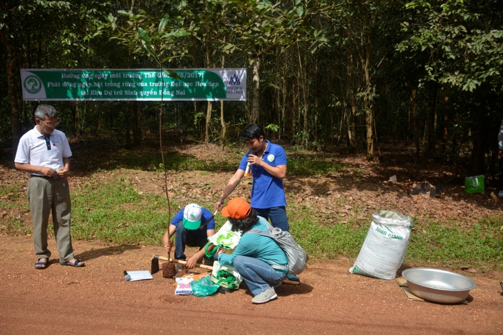 DH Hoa Sen tham gia trong rung