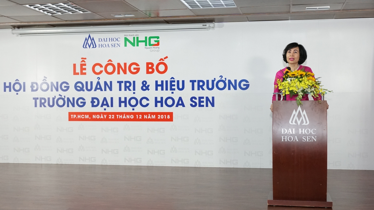 BÀI PHÁT BIỂU NHẬM CHỨC HIỆU TRƯỞNG TRƯỜNG ĐẠI HỌC HOA SEN