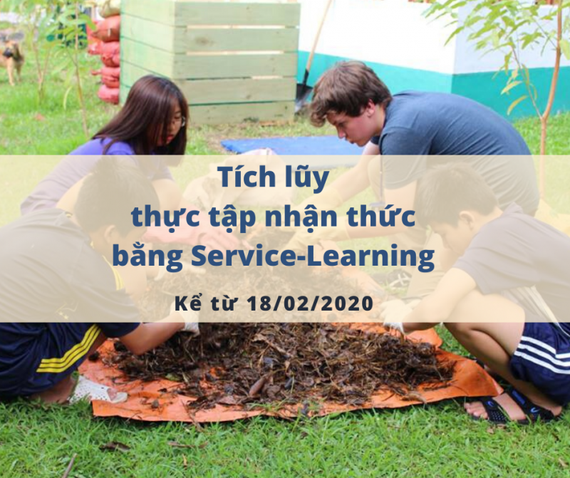 Tích lũy giờ thực tập nhận thức qua các hoạt động Service-Learning